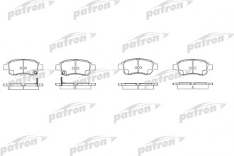 Колодки тормозные дисковые  передн TOYOTA: PLATZ 02-05, PROBOX 02-, VITZ 99-03, YARIS 99-
