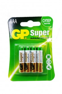 Батарейки Alkaline BL-4 АAА GP LR03 (4 шт.) арт. 148012