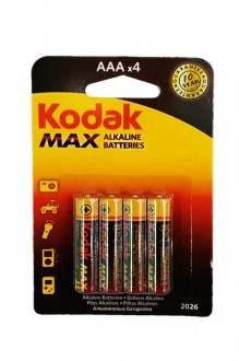 Батарейки Alkaline AAA Kodak LR03 (4 шт.) арт. 148022