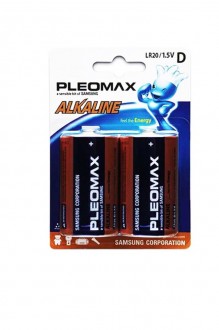Батарейки Alkaline D Pleomax LR20 (2 шт.) арт. 148039