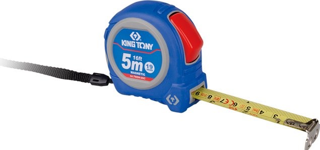 Рулетка KING TONY 5.0 м с магнитным крюком (79094-05C)
