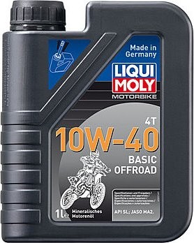 Масло для мотоциклов LIQUI-MOLY SAE 10W40 Motorbike 4T Basic Offroad 1 л 3059 (3059)